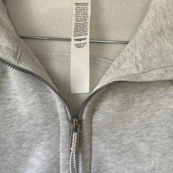 Lululemon Scuba Hoodie Jacket Light Grey NWT - Picture 2 of 4